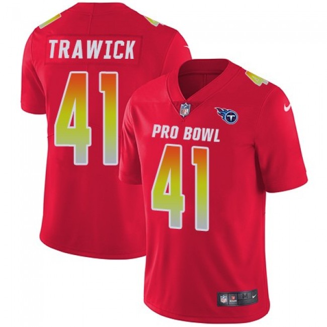 Tennessee Titans #41 Brynden Trawick Red Youth Stitched NFL Limited AFC 2018 Pro Bowl Jersey