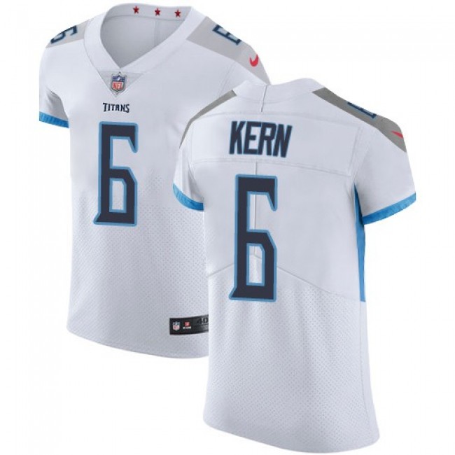 لعبة تركيب الصور Nike Titans #6 Brett Kern White Men's Stitched NFL Elite Jersey لعبة تركيب الصور