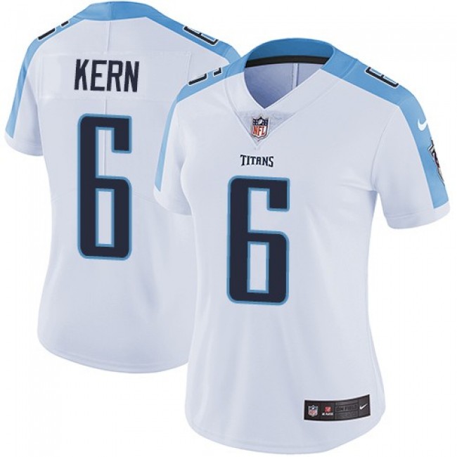 Women's Titans #6 Brett Kern White Stitched NFL Vapor Untouchable Limited Jersey