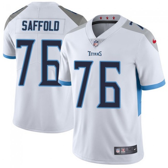 Nike Titans  #76 Rodger Saffold White Men's Stitched NFL Vapor Untouchable Limited Jersey