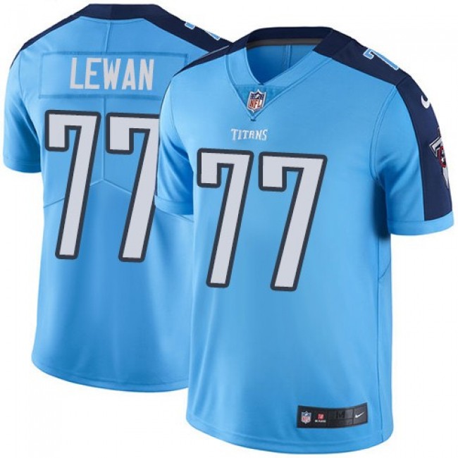 Tennessee Titans #77 Taylor Lewan Light Blue Team Color Youth Stitched NFL Vapor Untouchable Limited Jersey