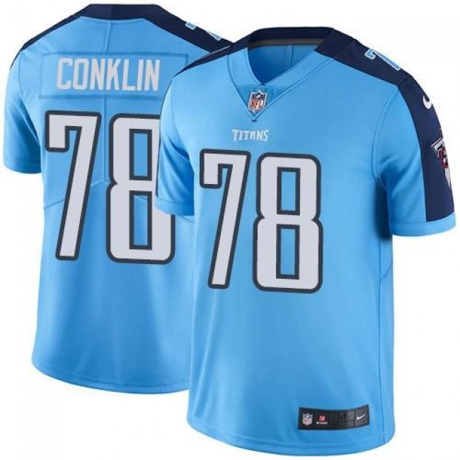 Tennessee Titans #78 Jack Conklin Light Blue Youth Stitched NFL Limited Rush Jersey