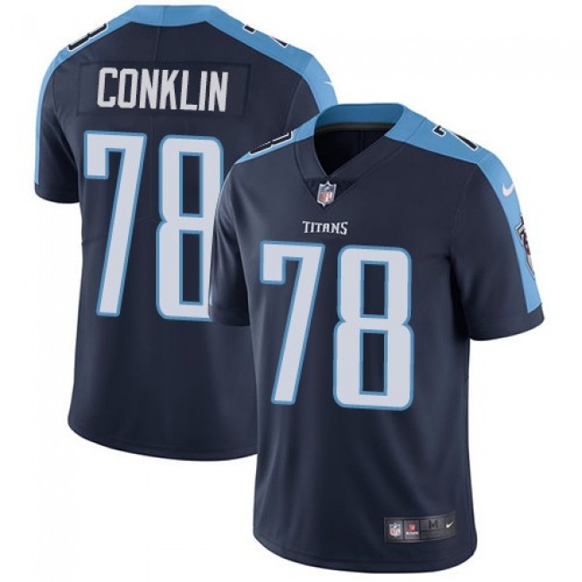 مفتاح اكسنت Nike Tennessee Titans #78 Jack Conklin Navy Blue Alternate Men's Stitched NFL Vapor Untouchable Limited Jersey علبة اناناس