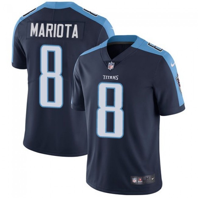 Tennessee Titans #8 Marcus Mariota Navy Blue Alternate Youth Stitched NFL Vapor Untouchable Limited Jersey