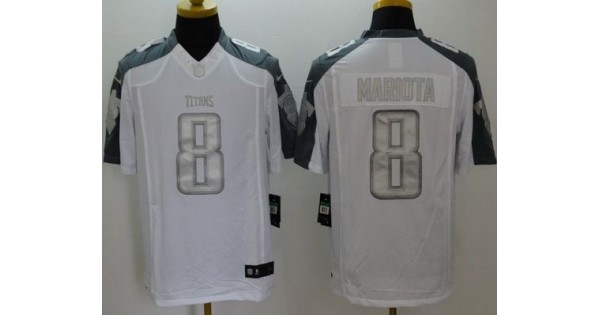 البيض للقطط NFL Jersey manufacturer-Nike Titans #8 Marcus Mariota White Men's ... البيض للقطط