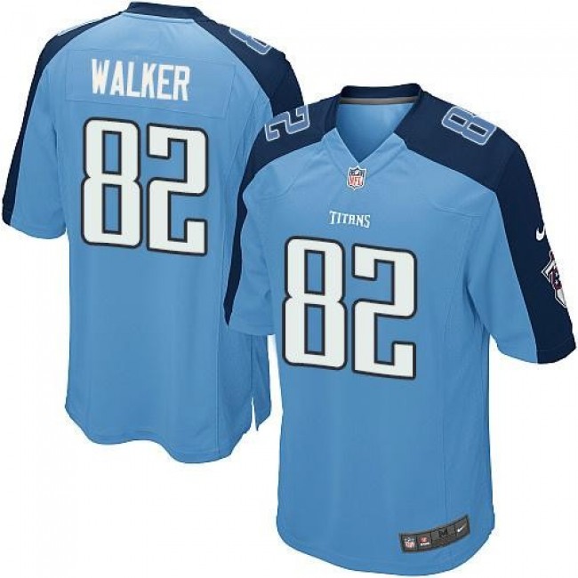 Tennessee Titans #82 Delanie Walker Light Blue Team Color Youth Stitched NFL Elite Jersey