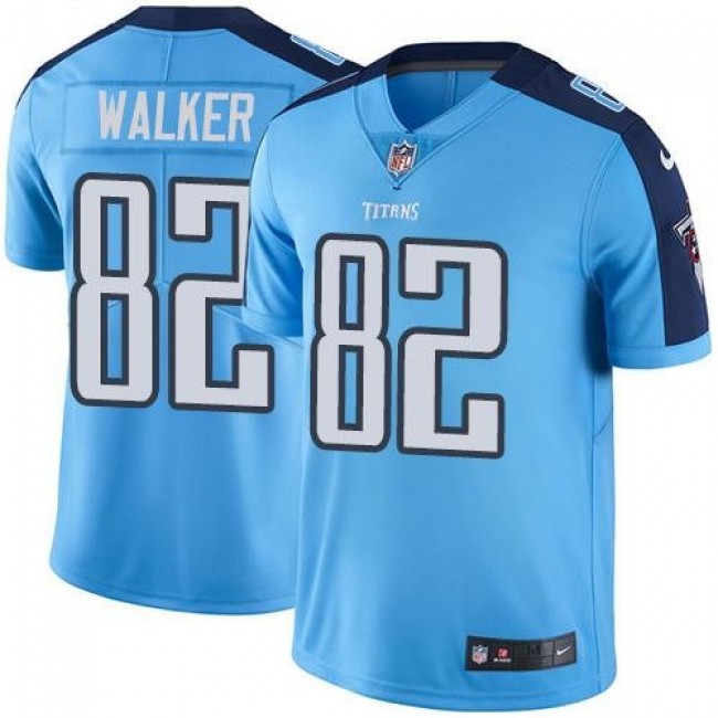 Tennessee Titans #82 Delanie Walker Light Blue Youth Stitched NFL Limited Rush Jersey