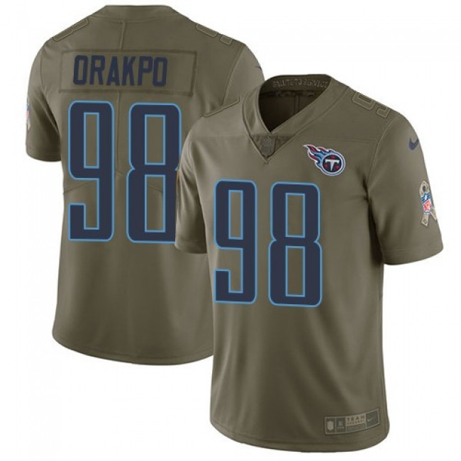Tennessee Titans #98 Brian Orakpo Olive Youth Stitched NFL Limited 2017 Salute to Service Jersey