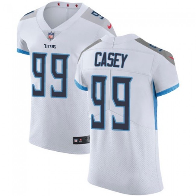 Nike Titans #99 Jurrell Casey White Men's Stitched NFL Vapor Untouchable Elite Jersey