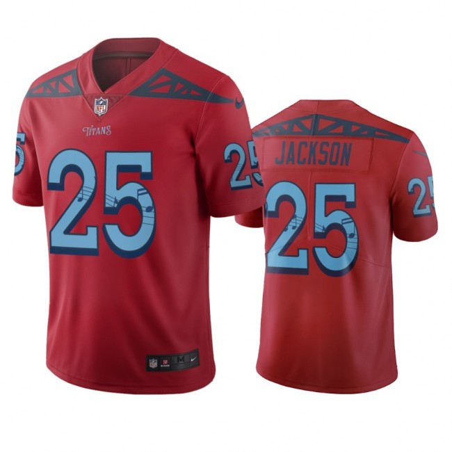 Tennessee Titans #25 Adoree Jackson Red Vapor Limited City Edition NFL Jersey