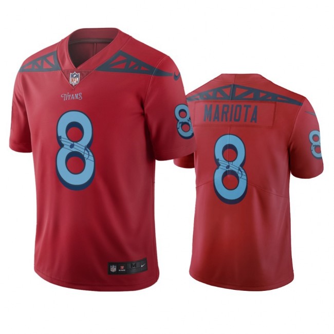 Tennessee Titans #8 Marcus Mariota Red Vapor Limited City Edition NFL Jersey