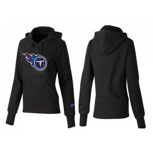 Women's Tennessee Titans Logo Pullover Hoodie Black Jersey