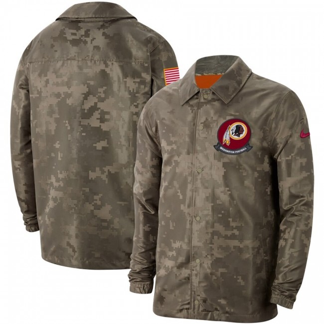 Men's Washington Redskins Nike Camo 2019 Salute to Service Sideline Full-Zip Lightweight Jacket