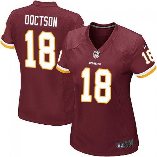 Women's Redskins #18 Josh Doctson Burgundy Red Team Color Stitched NFL Elite Jersey