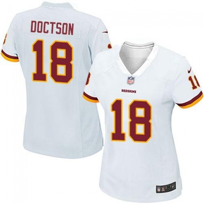 Women's Redskins #18 Josh Doctson White Stitched NFL Elite Jersey