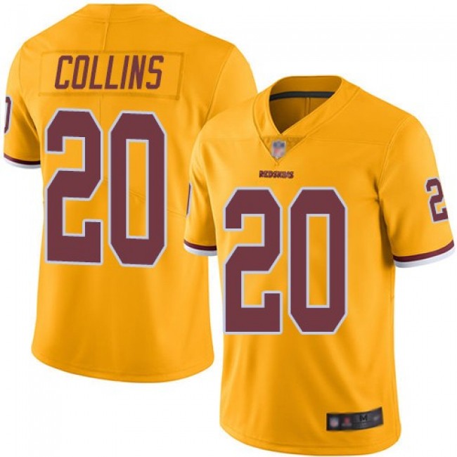 Nike Redskins #20 Landon Collins Gold Men's Stitched NFL Limited Rush Jersey