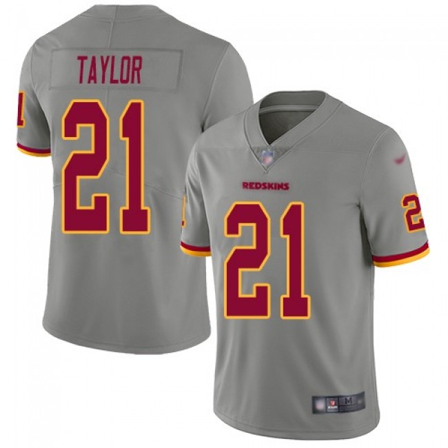 NFL Jersey Plus Size-Nike Redskins #21 Sean Taylor Gray Men's Stitched NFL  Limited Inverted Legend Jersey