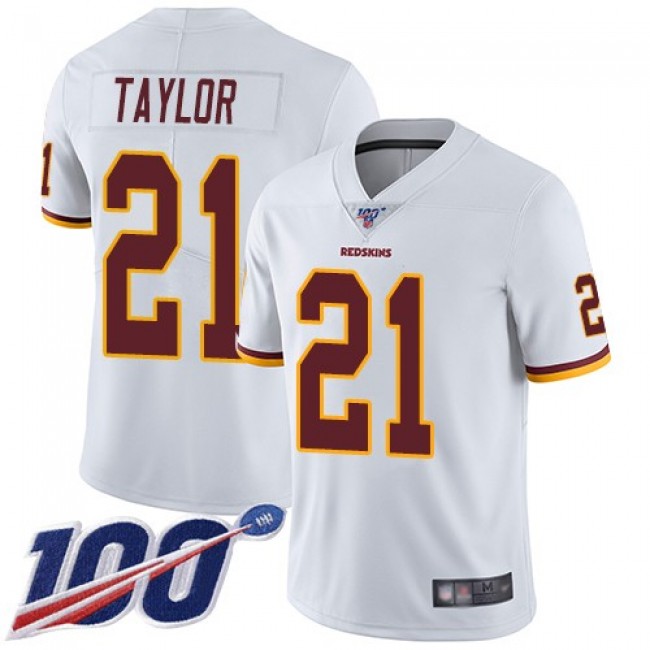 Nike Redskins #21 Sean Taylor White Men's Stitched NFL 100th Season Vapor Limited Jersey