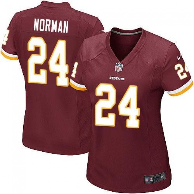 Women's Redskins #24 Josh Norman Burgundy Red Team Color Stitched NFL Elite Jersey