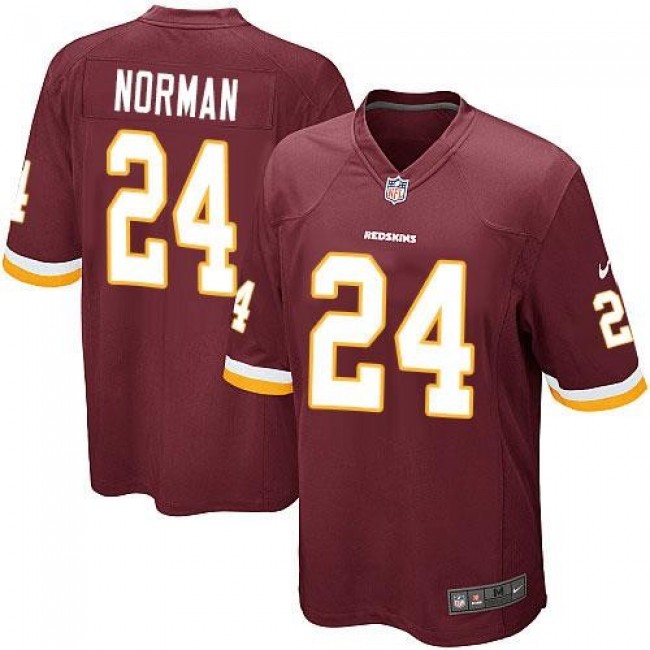 Washington Redskins #24 Josh Norman Burgundy Red Team Color Youth Stitched NFL Elite Jersey