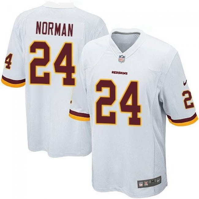 Washington Redskins #24 Josh Norman White Youth Stitched NFL Elite Jersey