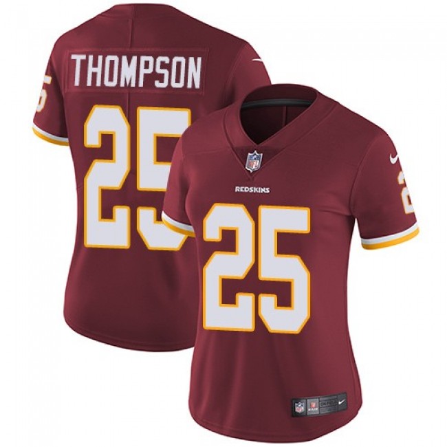 Women's Redskins #25 Chris Thompson Burgundy Red Team Color Stitched NFL Vapor Untouchable Limited Jersey