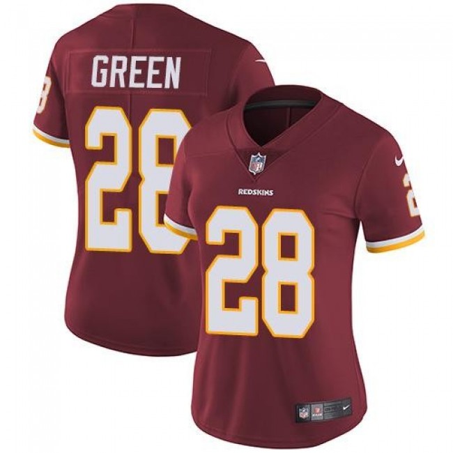 Women's Redskins #28 Darrell Green Burgundy Red Team Color Stitched NFL Vapor Untouchable Limited Jersey