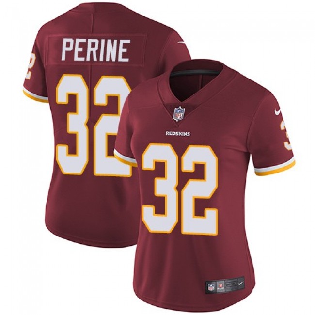 Women's Redskins #32 Samaje Perine Burgundy Red Team Color Stitched NFL Vapor Untouchable Limited Jersey