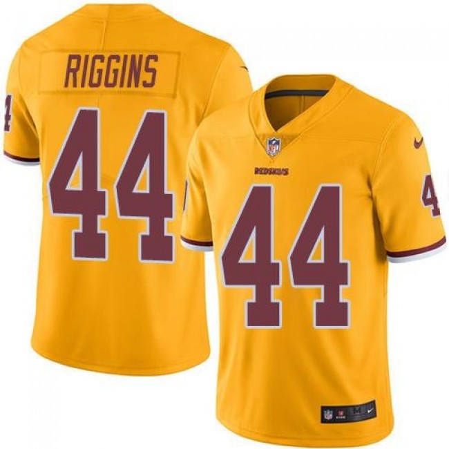 Washington Redskins #44 John Riggins Gold Youth Stitched NFL Limited Rush Jersey