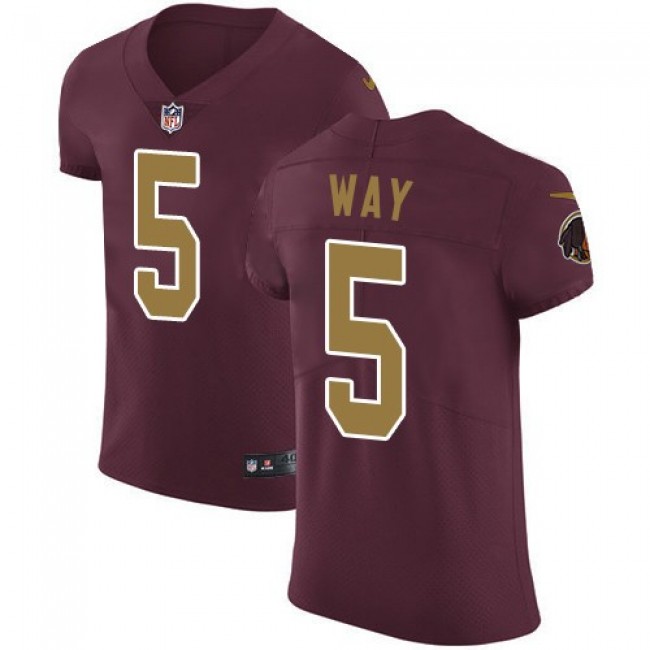 Nike Redskins #5 Tress Way Burgundy Alternate Men's Stitched NFL New Elite Jersey