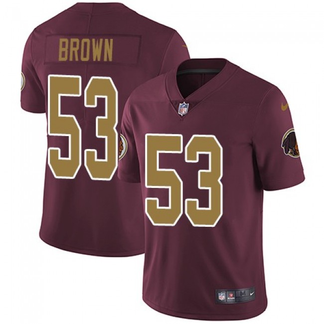 Washington Redskins #53 Zach Brown Burgundy Red Alternate Youth Stitched NFL Vapor Untouchable Limited Jersey
