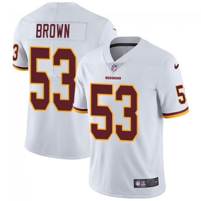 Washington Redskins #53 Zach Brown White Youth Stitched NFL Vapor Untouchable Limited Jersey