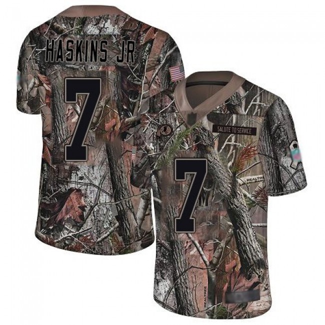 Nike Redskins #7 Dwayne Haskins Jr Camo Men's Stitched NFL Limited Rush Realtree Jersey