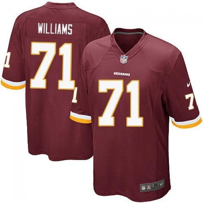 Washington Redskins #71 Trent Williams Burgundy Red Team Color Youth Stitched NFL Elite Jersey