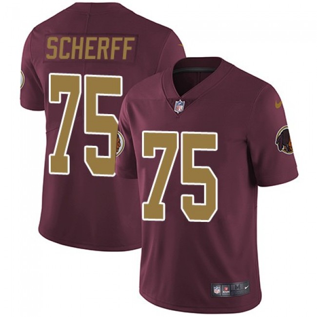 Washington Redskins #75 Brandon Scherff Burgundy Red Alternate Youth Stitched NFL Vapor Untouchable Limited Jersey