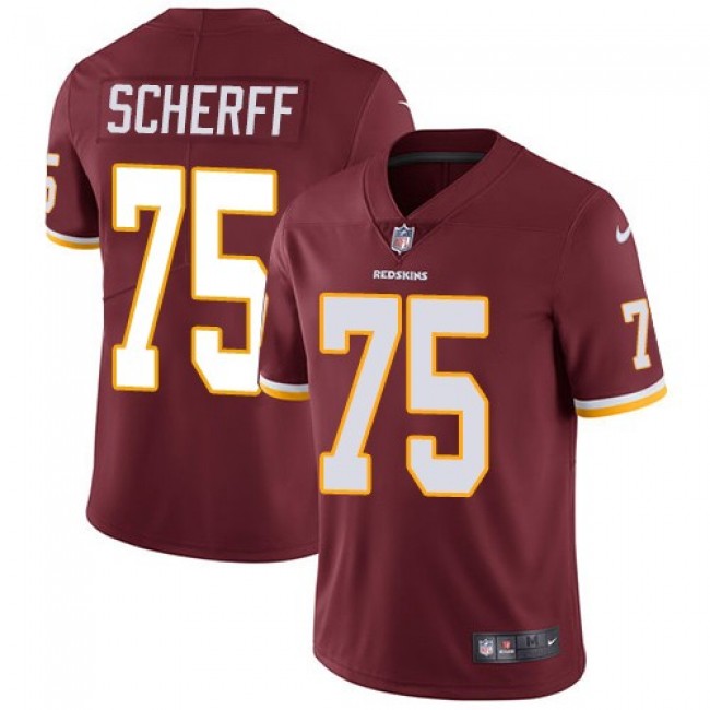 Washington Redskins #75 Brandon Scherff Burgundy Red Team Color Youth Stitched NFL Vapor Untouchable Limited Jersey