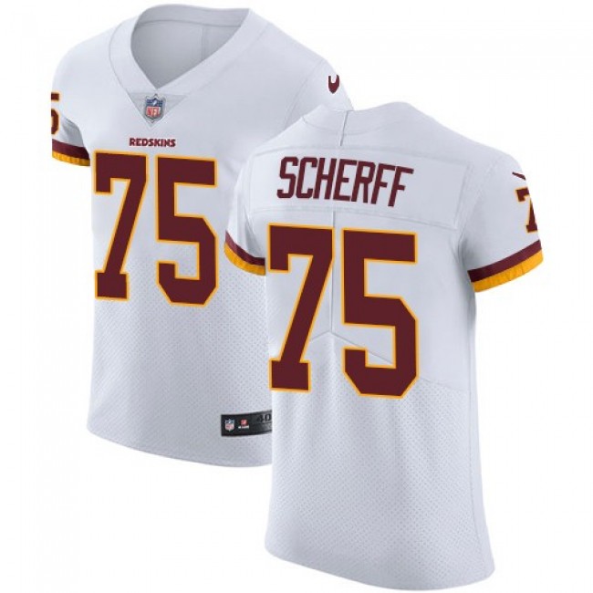 Nike Redskins #75 Brandon Scherff White Men's Stitched NFL Vapor Untouchable Elite Jersey