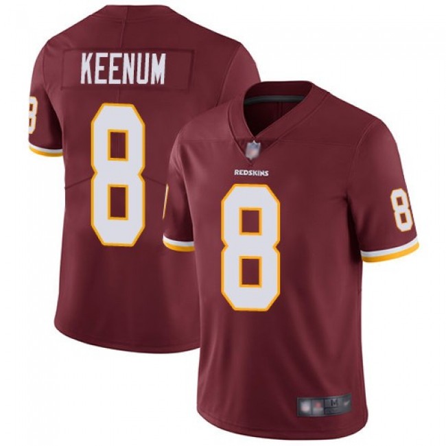 Nike Redskins #8 Case Keenum Burgundy Red Team Color Men's Stitched NFL Vapor Untouchable Limited Jersey