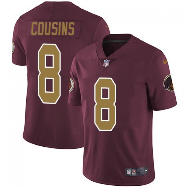 Washington Redskins #8 Kirk Cousins Burgundy Red Alternate Youth Stitched NFL Vapor Untouchable Limited Jersey