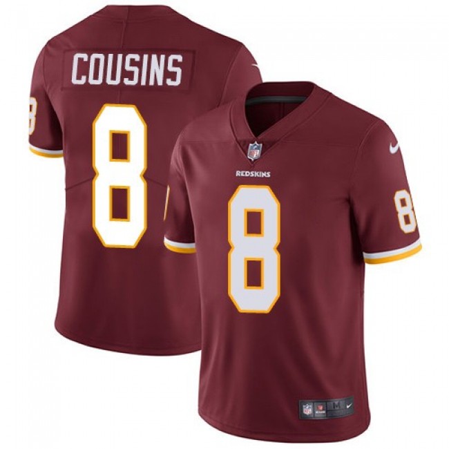 Washington Redskins #8 Kirk Cousins Burgundy Red Team Color Youth Stitched NFL Vapor Untouchable Limited Jersey