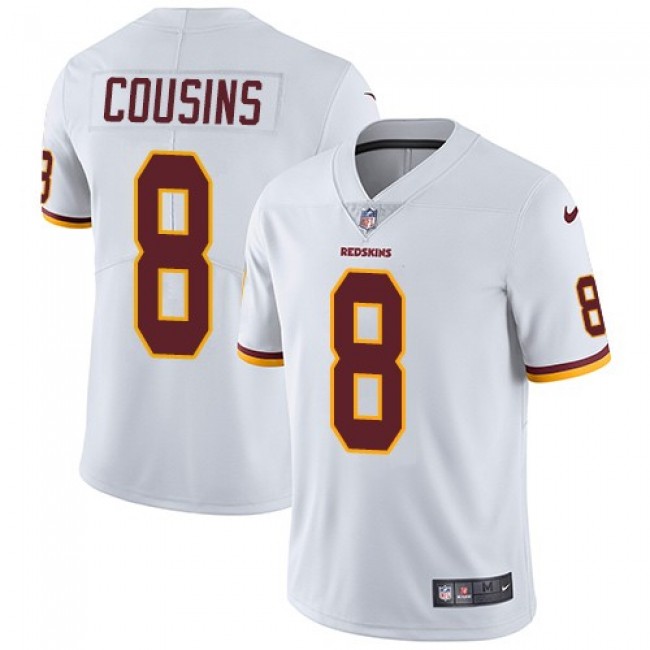 Washington Redskins #8 Kirk Cousins White Youth Stitched NFL Vapor Untouchable Limited Jersey