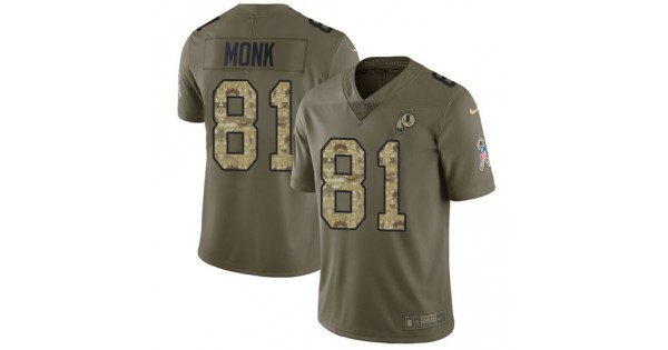 الراجحي الرصيد الغير متاح Official Shop NFL Jersey-Nike Redskins #81 Art Monk Olive/Camo ... الراجحي الرصيد الغير متاح