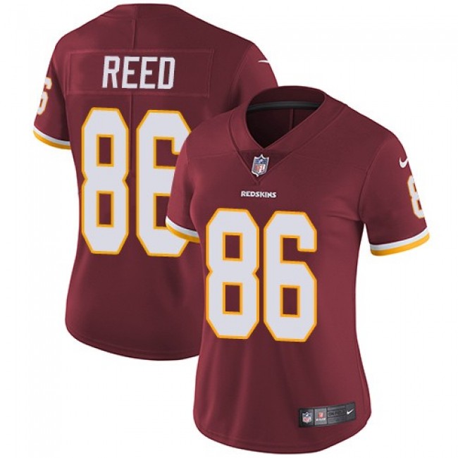 Women's Redskins #86 Jordan Reed Burgundy Red Team Color Stitched NFL Vapor Untouchable Limited Jersey