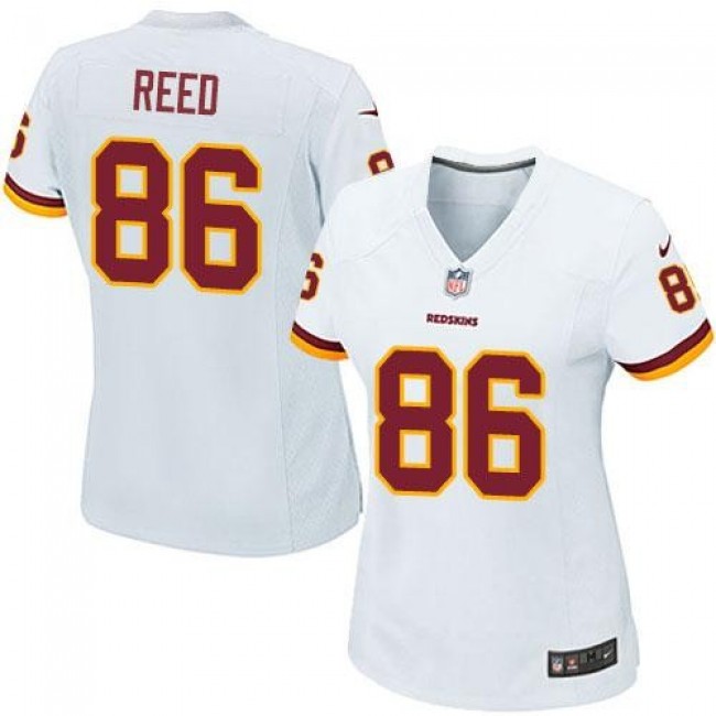Women's Redskins #86 Jordan Reed White Stitched NFL Elite Jersey