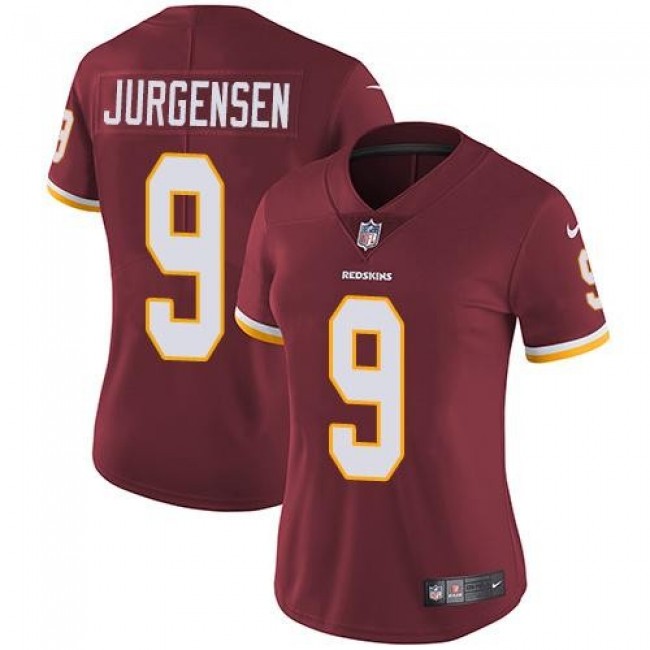 Women's Redskins #9 Sonny Jurgensen Burgundy Red Team Color Stitched NFL Vapor Untouchable Limited Jersey