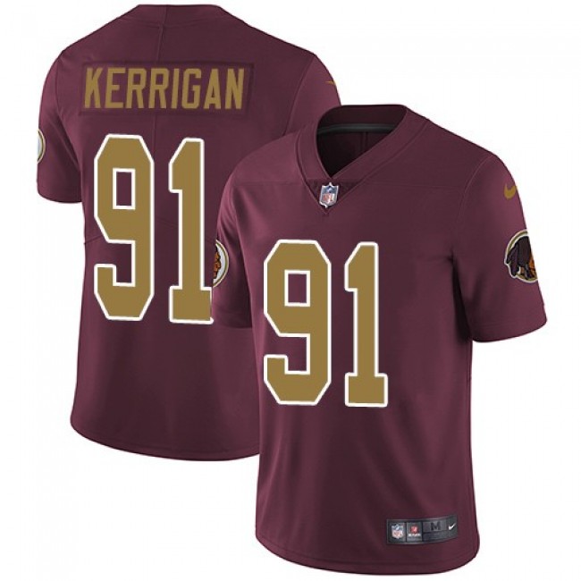 Washington Redskins #91 Ryan Kerrigan Burgundy Red Alternate Youth Stitched NFL Vapor Untouchable Limited Jersey