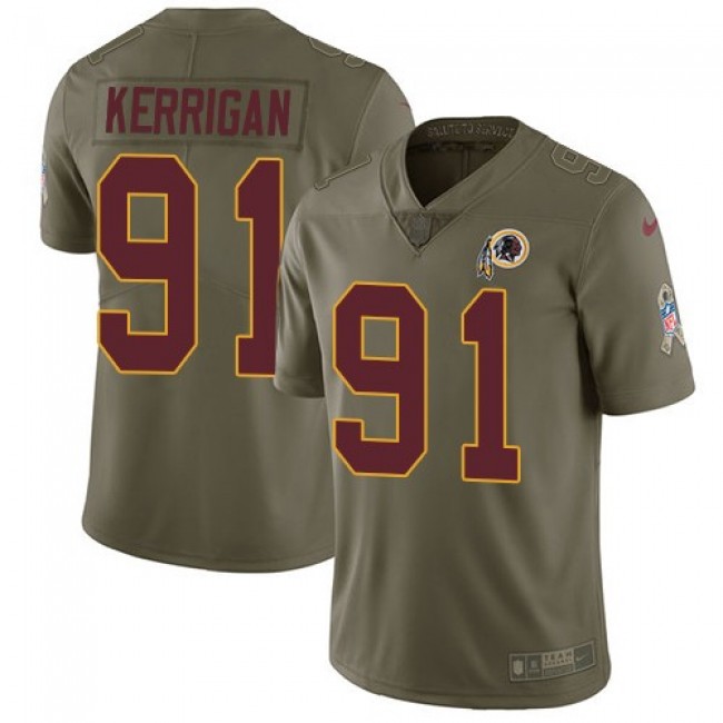 Nike Redskins #91 Ryan Kerrigan Olive Men's Stitched NFL Limited 2017 Salute to Service Jersey