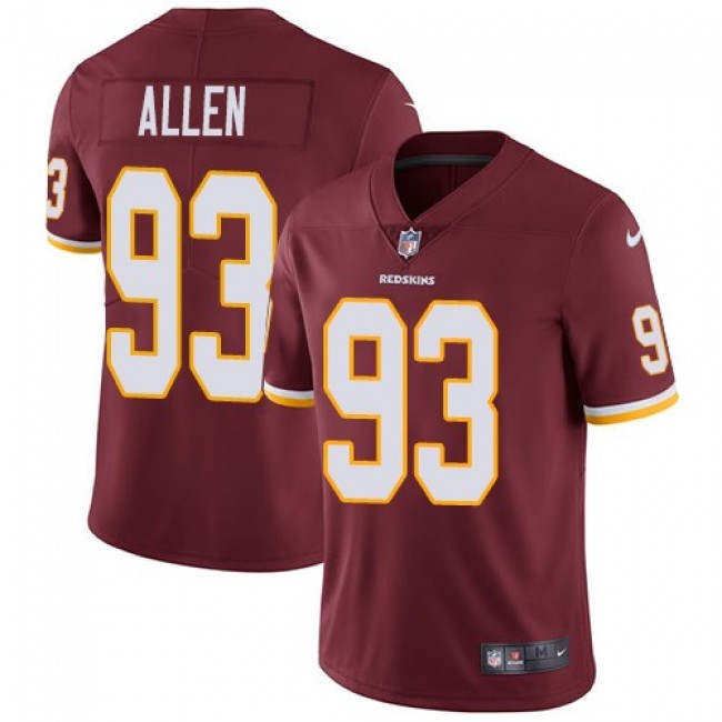 Nike Redskins #93 Jonathan Allen Burgundy Red Team Color Men's Stitched NFL Vapor Untouchable Limited Jersey