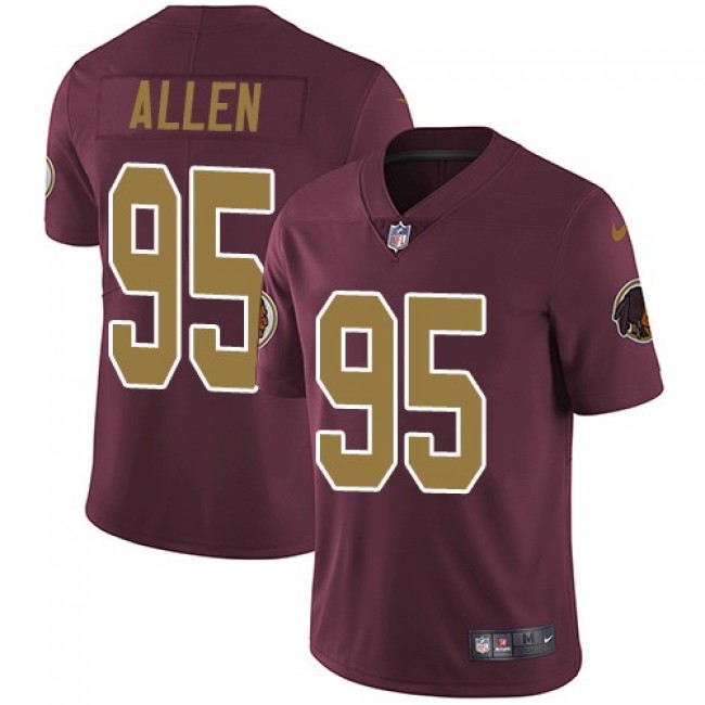 Washington Redskins #95 Jonathan Allen Burgundy Red Alternate Youth Stitched NFL Vapor Untouchable Limited Jersey