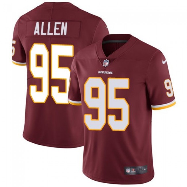 Washington Redskins #95 Jonathan Allen Burgundy Red Team Color Youth Stitched NFL Vapor Untouchable Limited Jersey